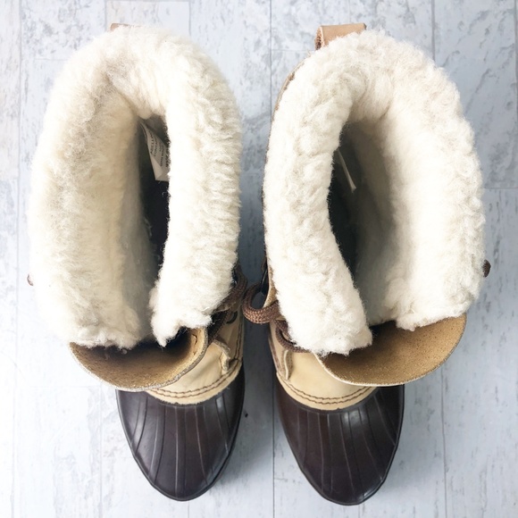 Sorel Caribou Tan Suede Insulated Snow Boots - Picture 5 of 8